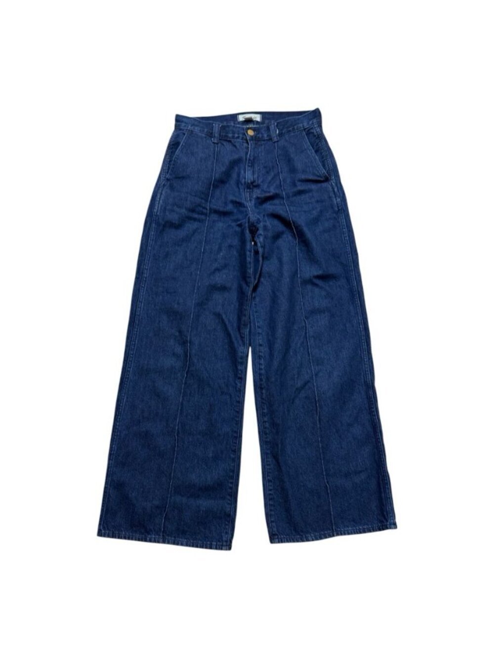 Madewell Superwide Leg Jeans Women’s 26 Dark Wash High Rise 100% Cotton